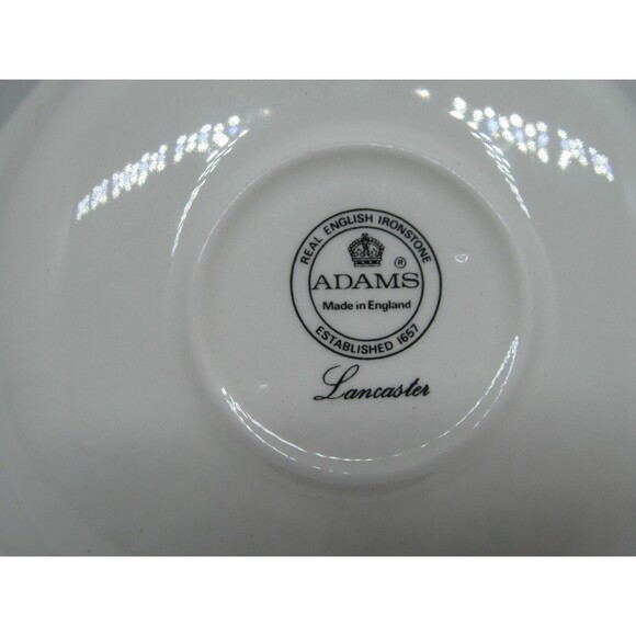 Adams Lancaster Breakfast Soup Cream Saucer Set Of 2~   6 1/4" - Picture 7 of 8